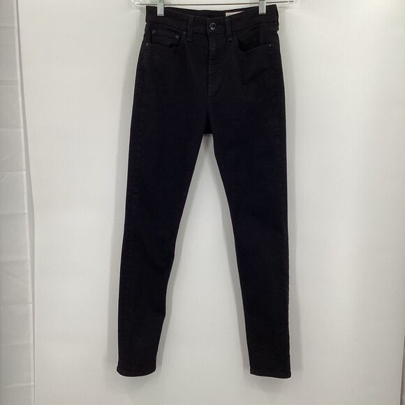 EUC Ladies Rag & Bone Nina High-Rise Skinny-‎ Black- Size 27 - Picture 2 of 7